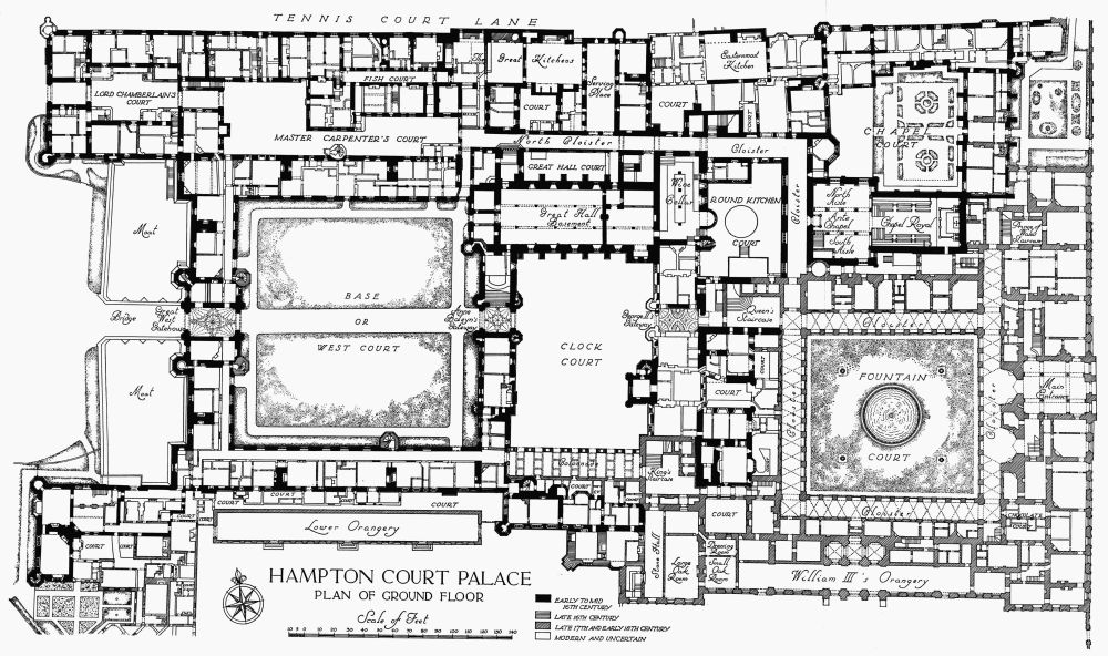 Plan 1 Hampton Court Palace Ground Floor British