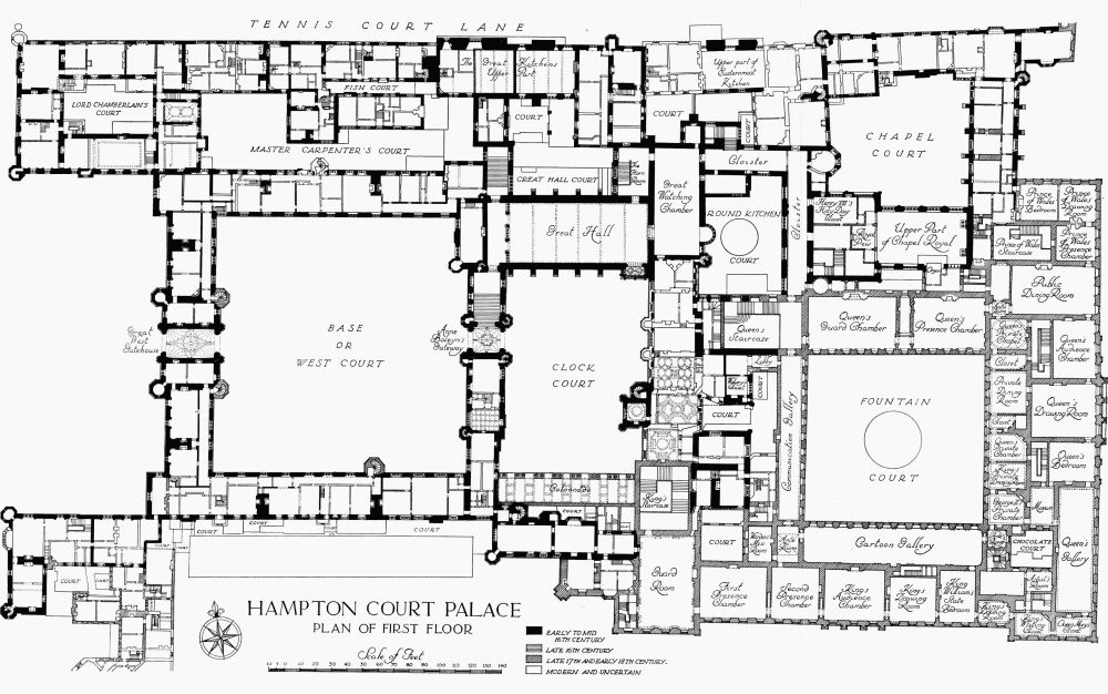 Plan 2 Hampton Court Palace First Floor British History