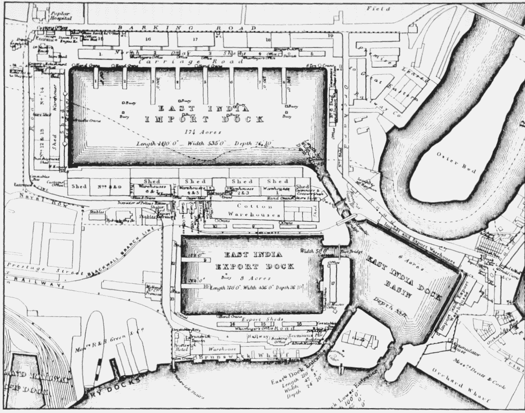 The East India Docks: Historical development | British ...