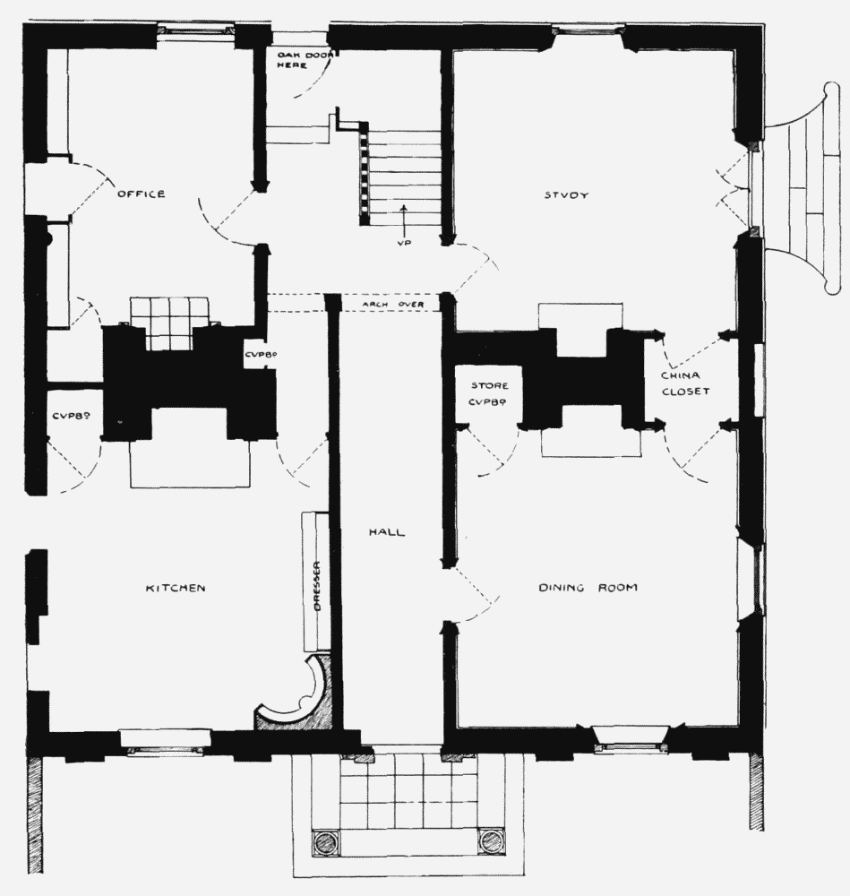 figure 4a plan of ground floor measured drawing b first floor plan