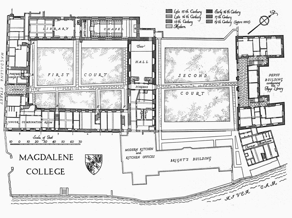 Image result for Magdalene College Map