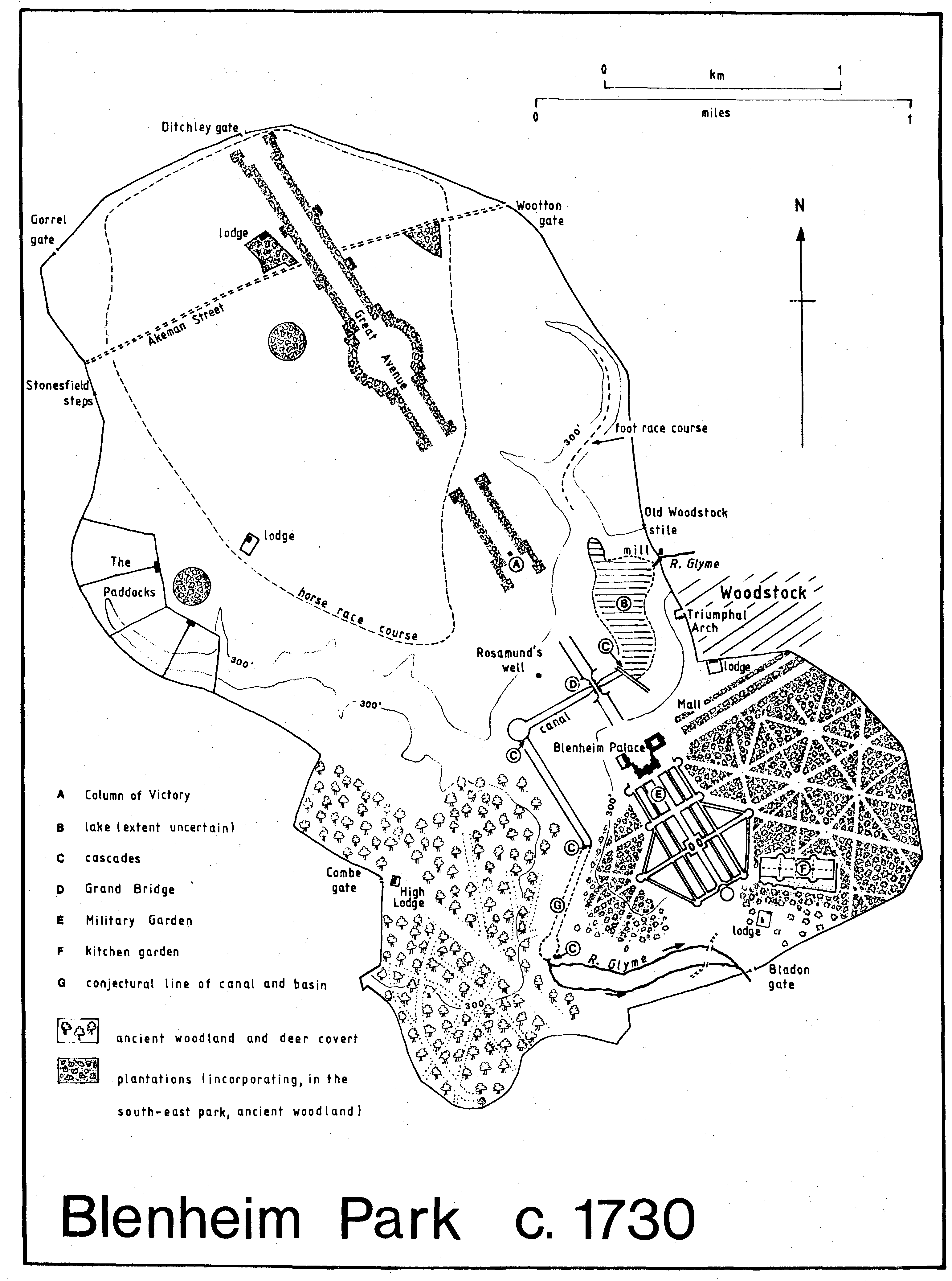 Blenheim Park From 1705 British History Online