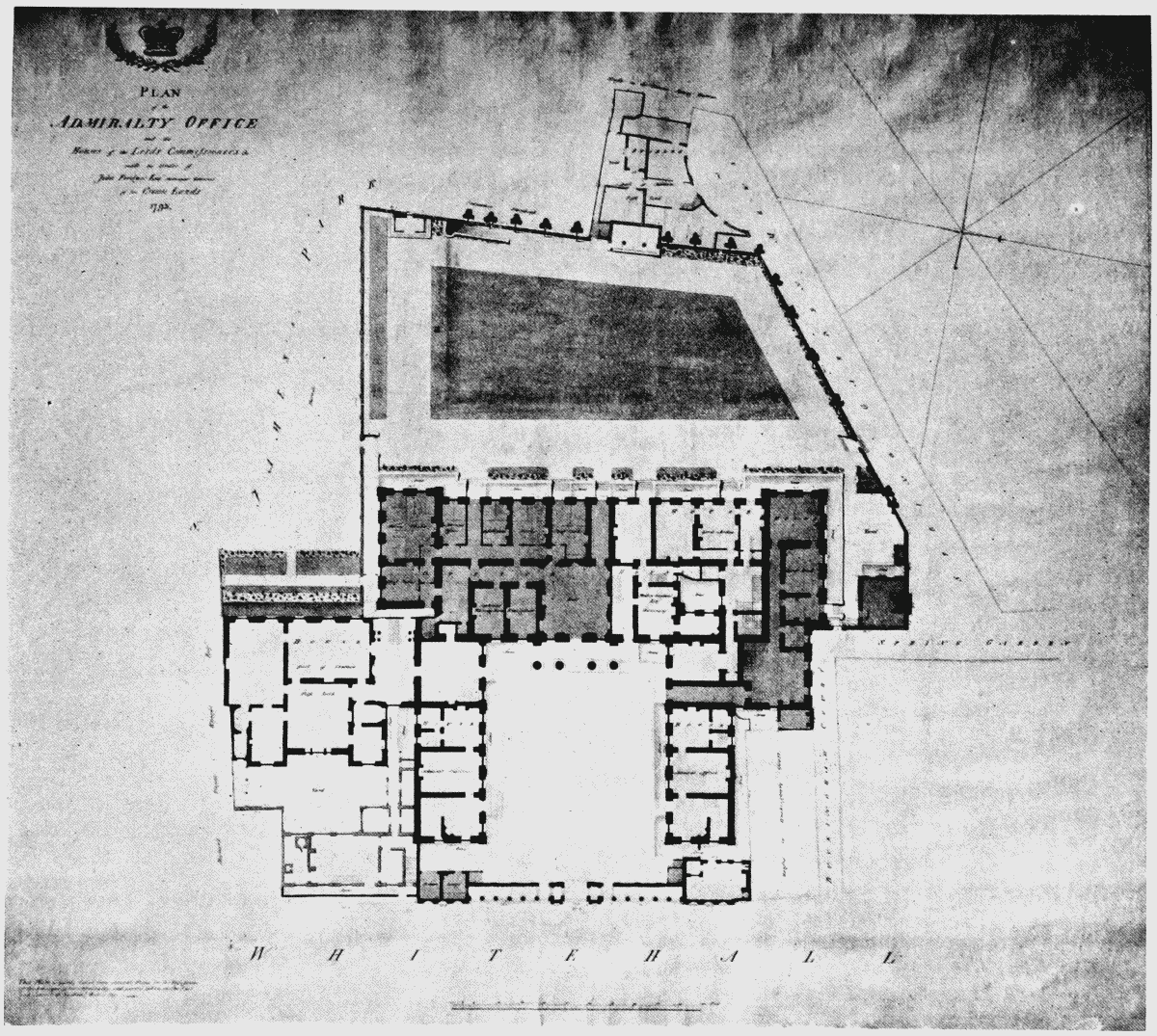 Plate 63 The Admiralty, groundfloor plan, 1793 British