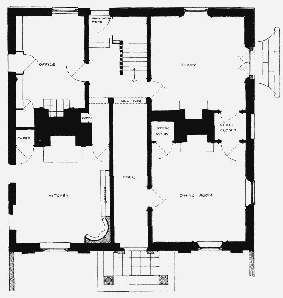 Plate 4 Tudor House, ground and firstfloor plans